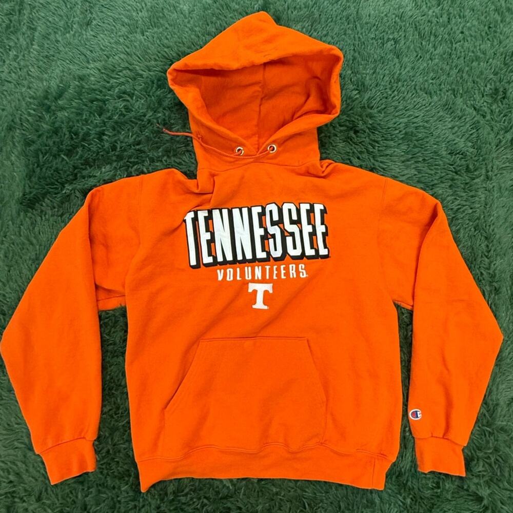 University Tennessee Orange Pullover Hoodie Sweatshirt Sz Medium NCAA Unisex